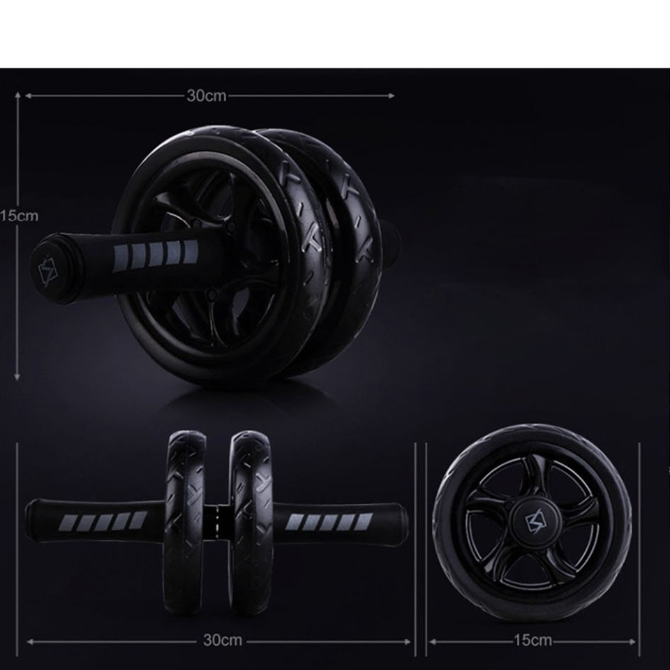 Loogdeel New Keep Fit Wheels No Noise Abdominal Wheel Ab Roller With Mat For Exercise Fitness Equipment Loogdeel New Keep Fit Wheels No Noise Abdominal Wheel Ab Roller With Mat For Exercise Fitness Equipment